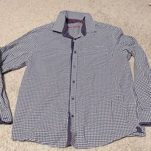 Report Collection Originals Gingham Button Up Shirt Large